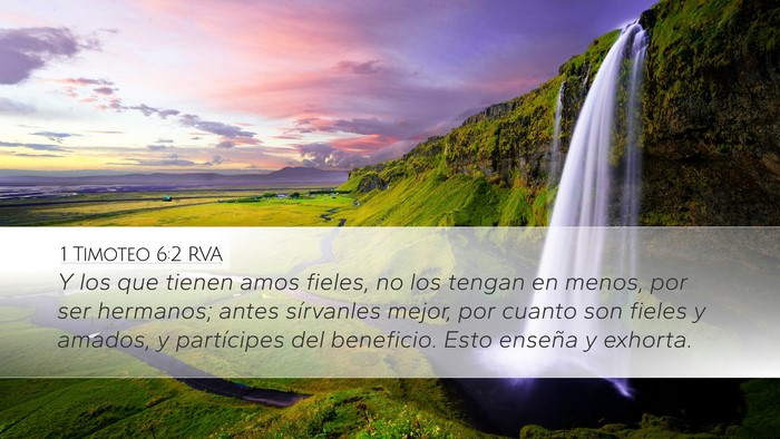 1 Timoteo 6:2 RVA Bible Verse Image
