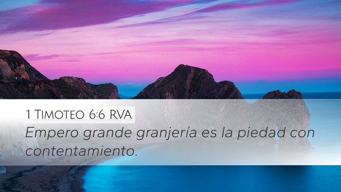 1 Timoteo 6:6 RVA Bible Verse Image
