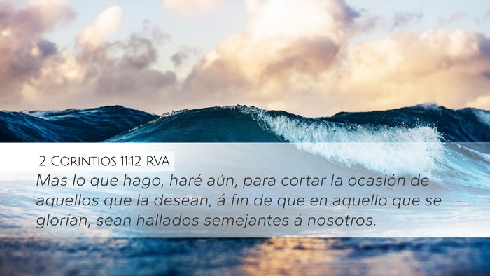 2 Corintios 11:12 RVA Bible Verse Image