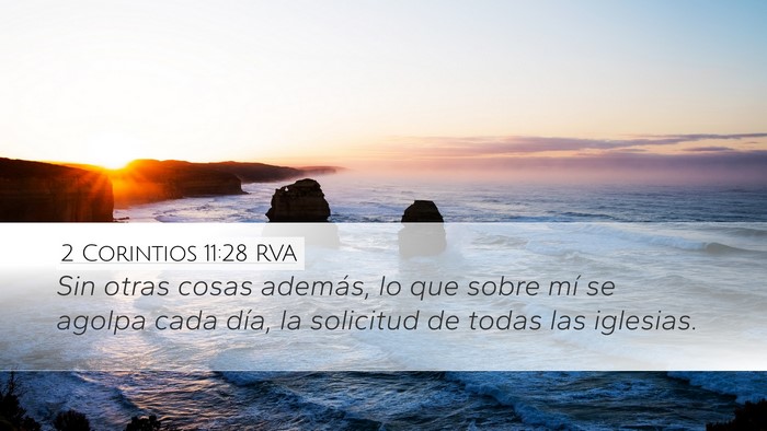 2 Corintios 11:28 RVA Bible Verse Image