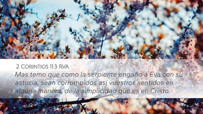 2 Corintios 11:3 RVA Bible Verse Image