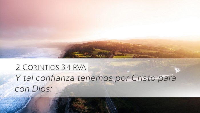 2 Corintios 3:4 RVA Bible Verse Image