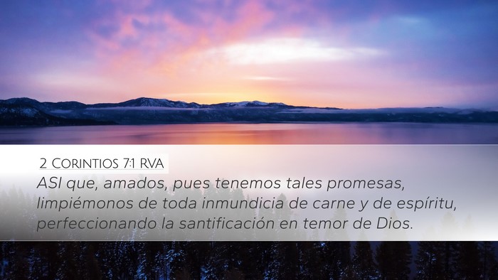 2 Corintios 7:1 RVA Bible Verse Image