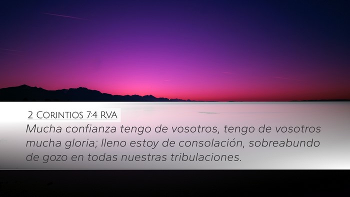 2 Corintios 7:4 RVA Bible Verse Image