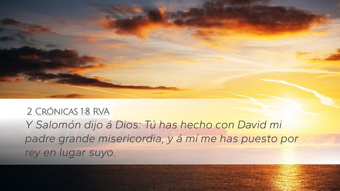 2 Crónicas 1:8 RVA Bible Verse Image
