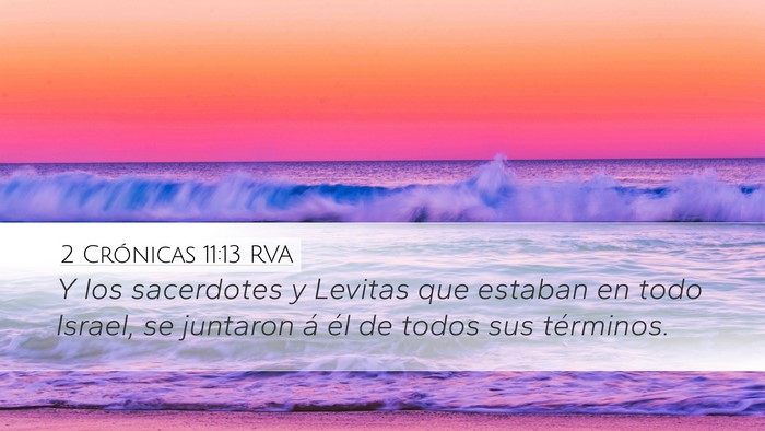 2 Crónicas 11:13 RVA Bible Verse Image