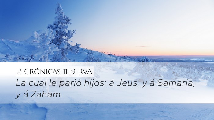 2 Crónicas 11:19 RVA Bible Verse Image