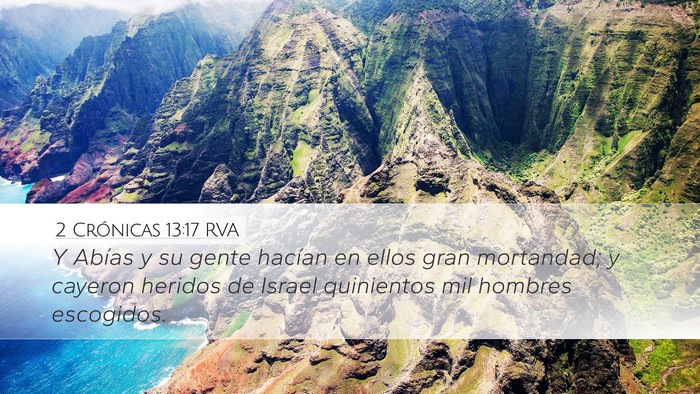 2 Crónicas 13:17 RVA Bible Verse Image