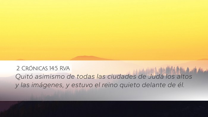 2 Crónicas 14:5 RVA Bible Verse Image