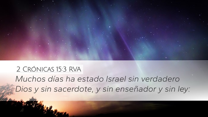 2 Crónicas 15:3 RVA Bible Verse Image