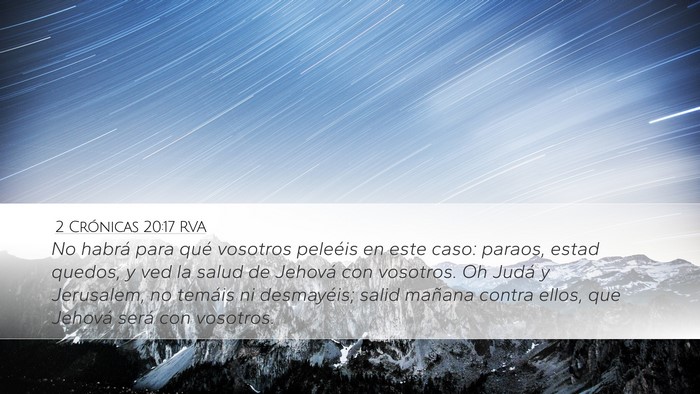 2 Crónicas 20:17 RVA Bible Verse Image