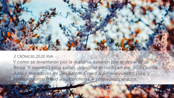 2 Crónicas 20:20 RVA Bible Verse Image