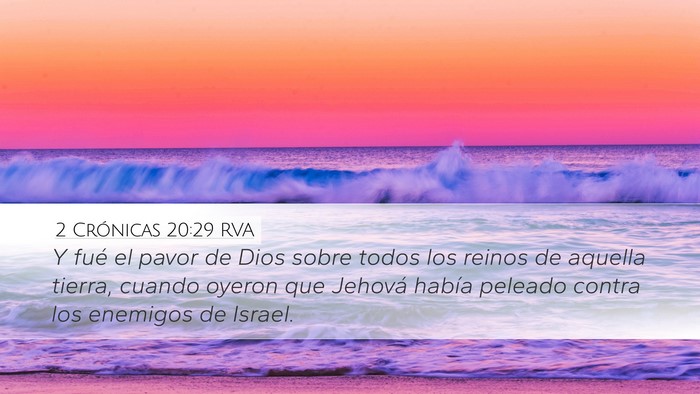 2 Crónicas 20:29 RVA Bible Verse Image