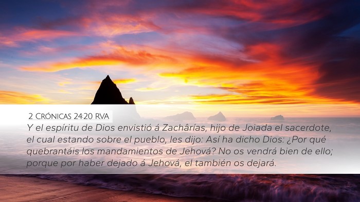 2 Crónicas 24:20 RVA Bible Verse Image