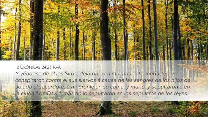 2 Crónicas 24:25 RVA Bible Verse Image