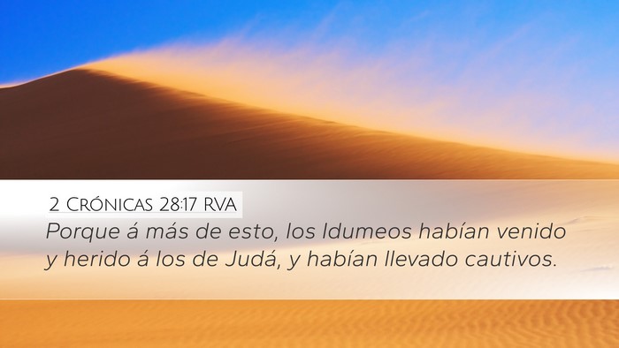 2 Crónicas 28:17 RVA Bible Verse Image