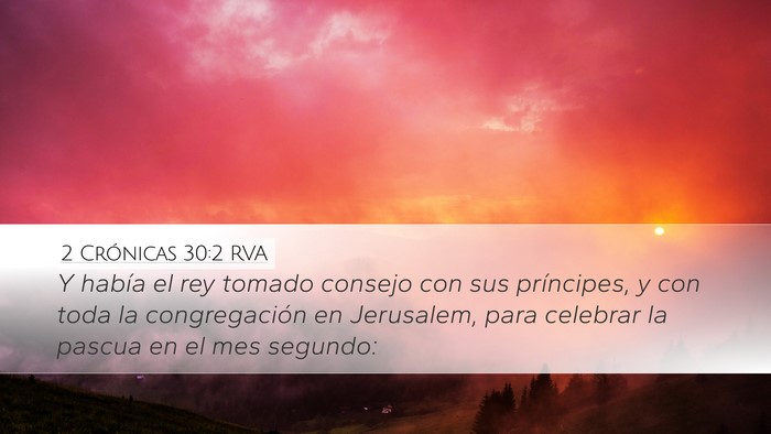 2 Crónicas 30:2 RVA Bible Verse Image