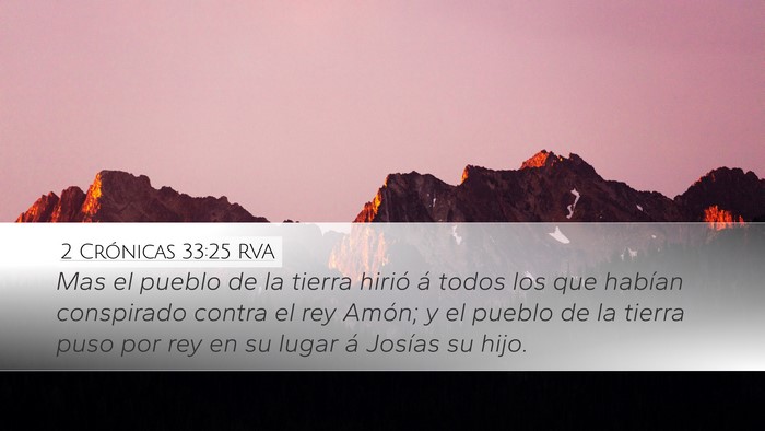 2 Crónicas 33:25 RVA Bible Verse Image