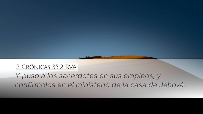 2 Crónicas 35:2 RVA Bible Verse Image
