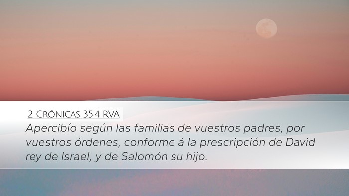 2 Crónicas 35:4 RVA Bible Verse Image