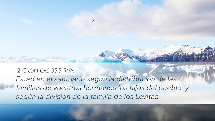 2 Crónicas 35:5 RVA Bible Verse Image