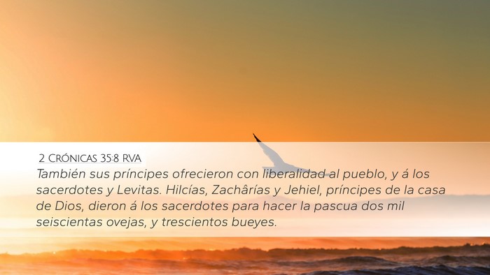 2 Crónicas 35:8 RVA Bible Verse Image