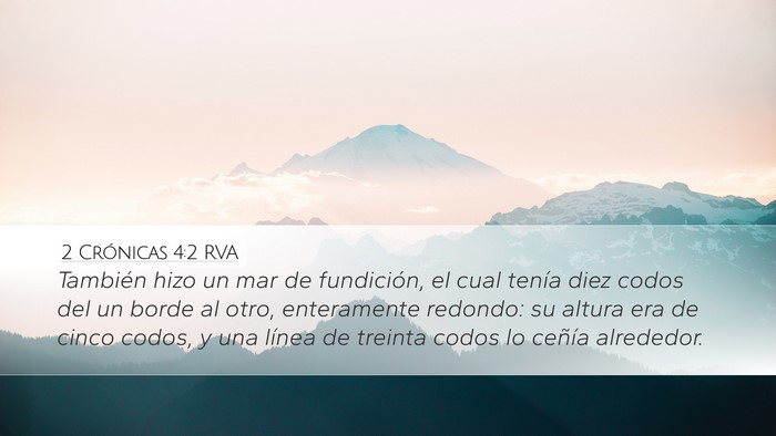 2 Crónicas 4:2 RVA Bible Verse Image