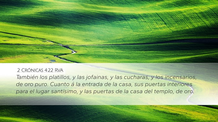 2 Crónicas 4:22 RVA Bible Verse Image