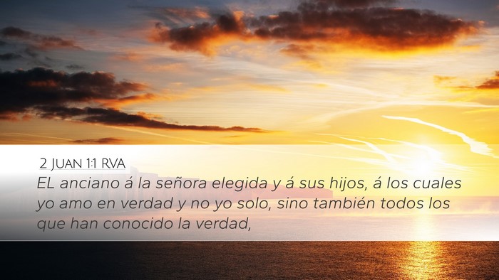 2 Juan 1:1 RVA Bible Verse Image