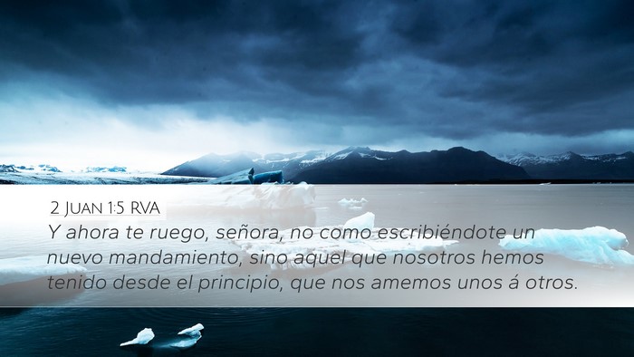 2 Juan 1:5 RVA Bible Verse Image