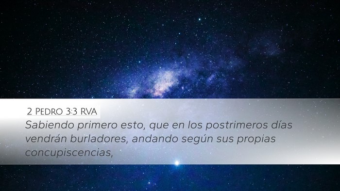 2 Pedro 3:3 RVA Bible Verse Image