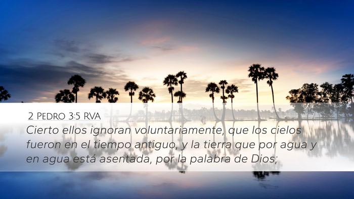 2 Pedro 3:5 RVA Bible Verse Image