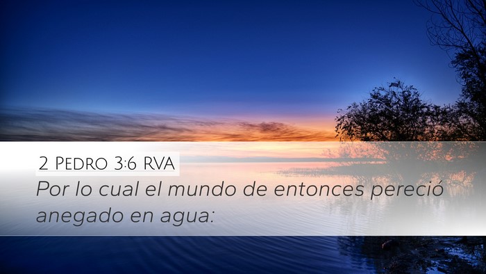 2 Pedro 3:6 RVA Bible Verse Image