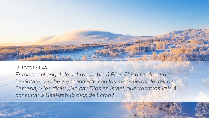 2 Reyes 1:3 RVA Bible Verse Image
