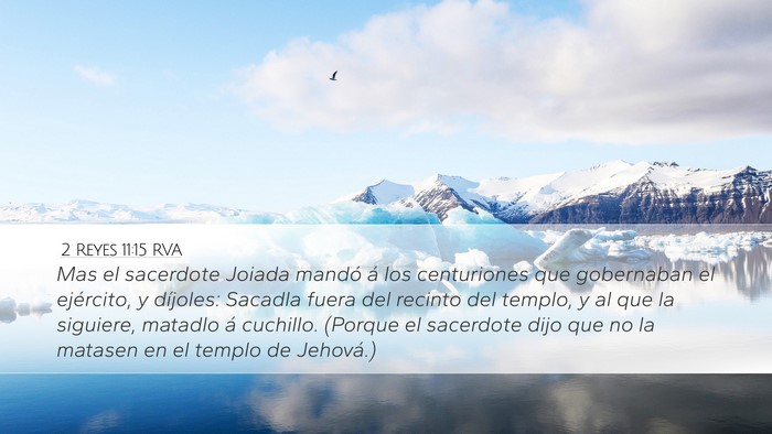 2 Reyes 11:15 RVA Bible Verse Image