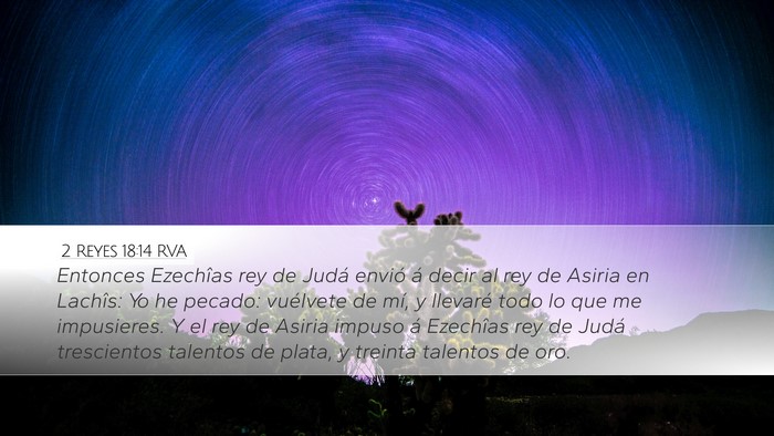 2 Reyes 18:14 RVA Bible Verse Image