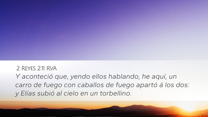 2 Reyes 2:11 RVA Bible Verse Image