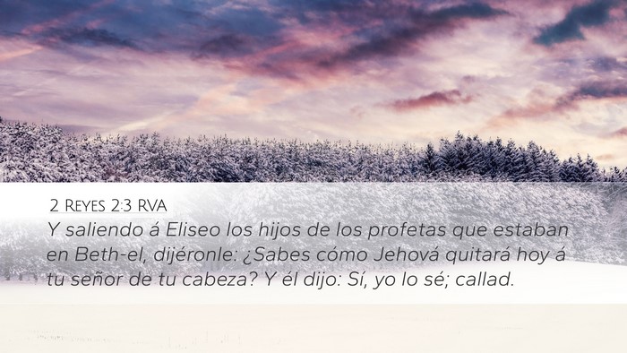 2 Reyes 2:3 RVA Bible Verse Image