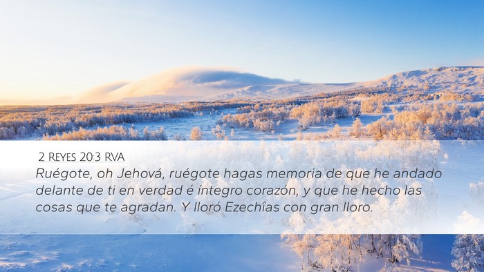 2 Reyes 20:3 RVA Bible Verse Image