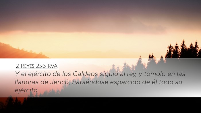 2 Reyes 25:5 RVA Bible Verse Image