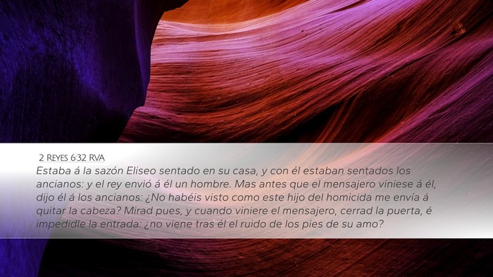 2 Reyes 6:32 RVA Bible Verse Image