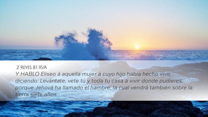 2 Reyes 8:1 RVA Bible Verse Image