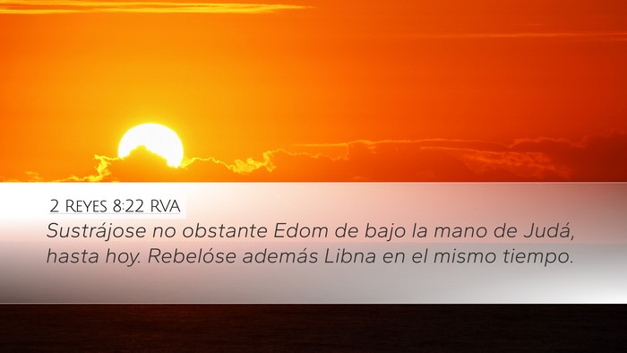 2 Reyes 8:22 RVA Bible Verse Image