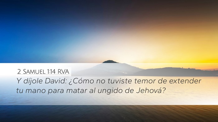 2 Samuel 1:14 RVA Bible Verse Image