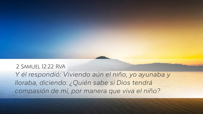 2 Samuel 12:22 RVA Bible Verse Image