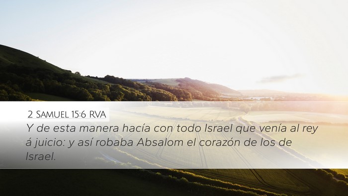 2 Samuel 15:6 RVA Bible Verse Image