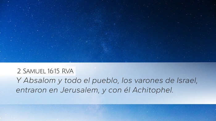 2 Samuel 16:15 RVA Bible Verse Image