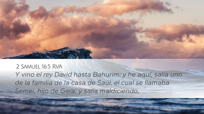 2 Samuel 16:5 RVA Bible Verse Image