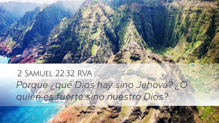 2 Samuel 22:32 RVA Bible Verse Image