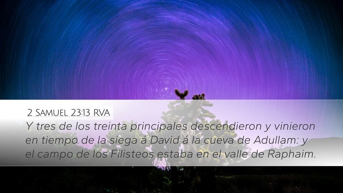 2 Samuel 23:13 RVA Bible Verse Image